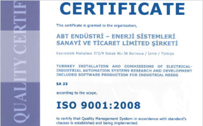 ISO 9001:2008 Belgemiz